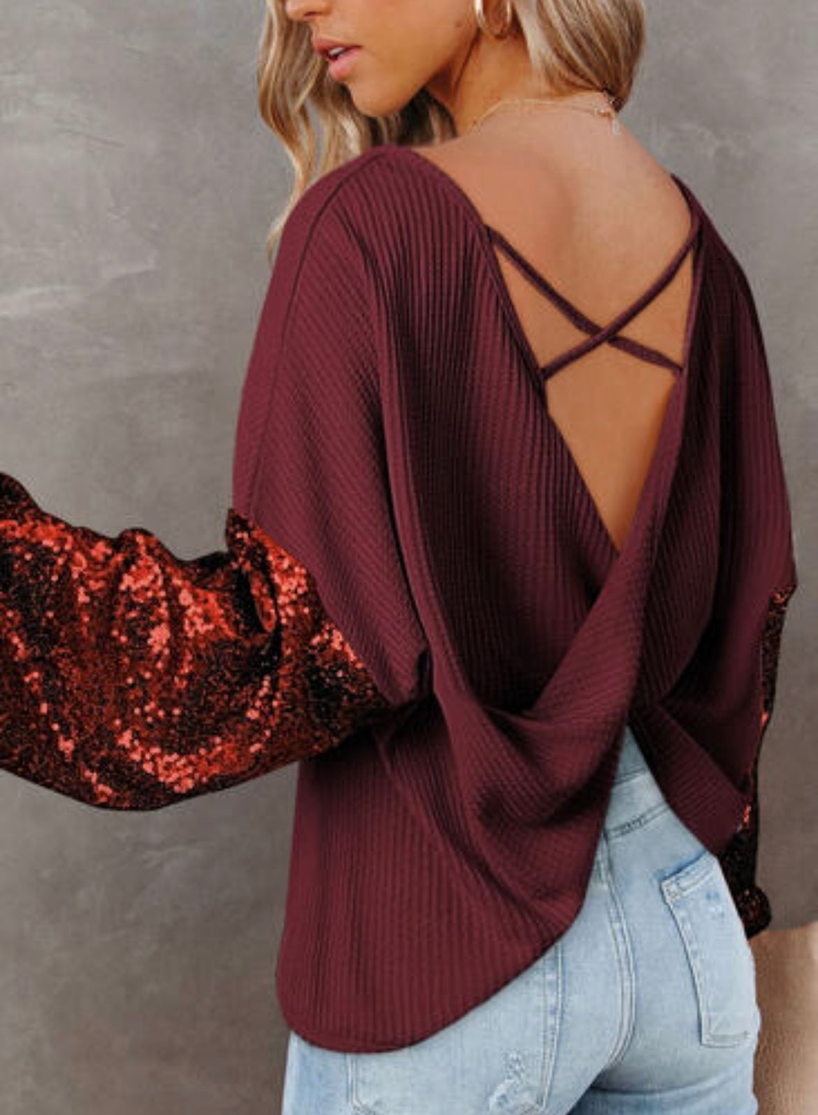 Burgundy Nutcracker Sweater