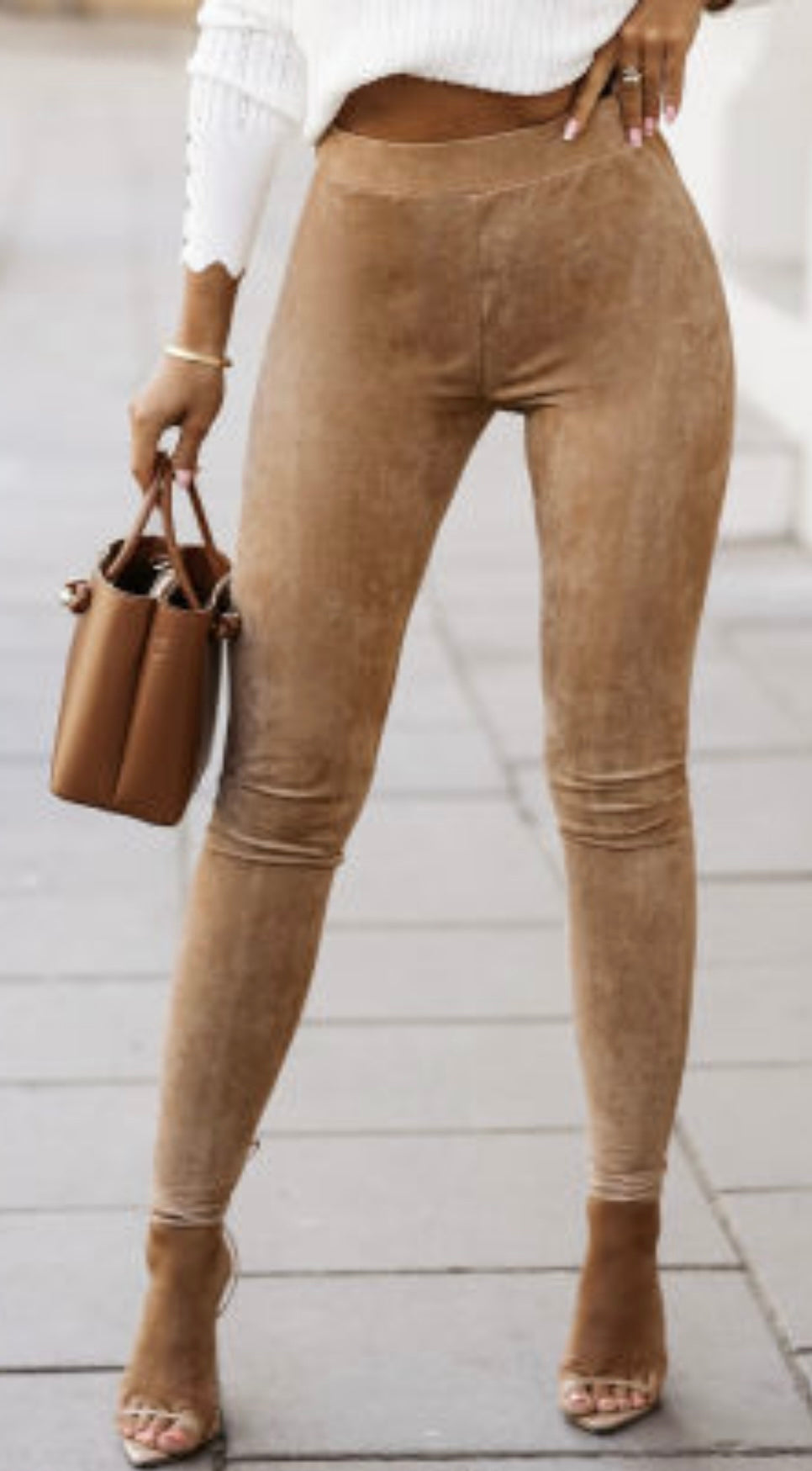 Faux Suede Legging