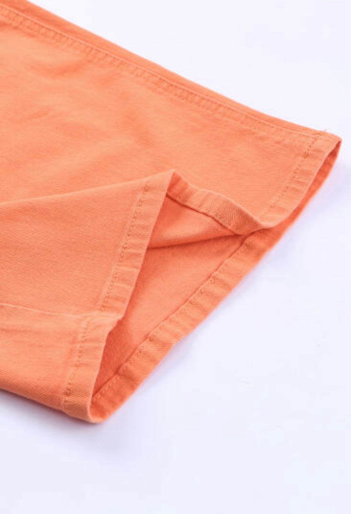 Orange Straight Wide-leg Jeans