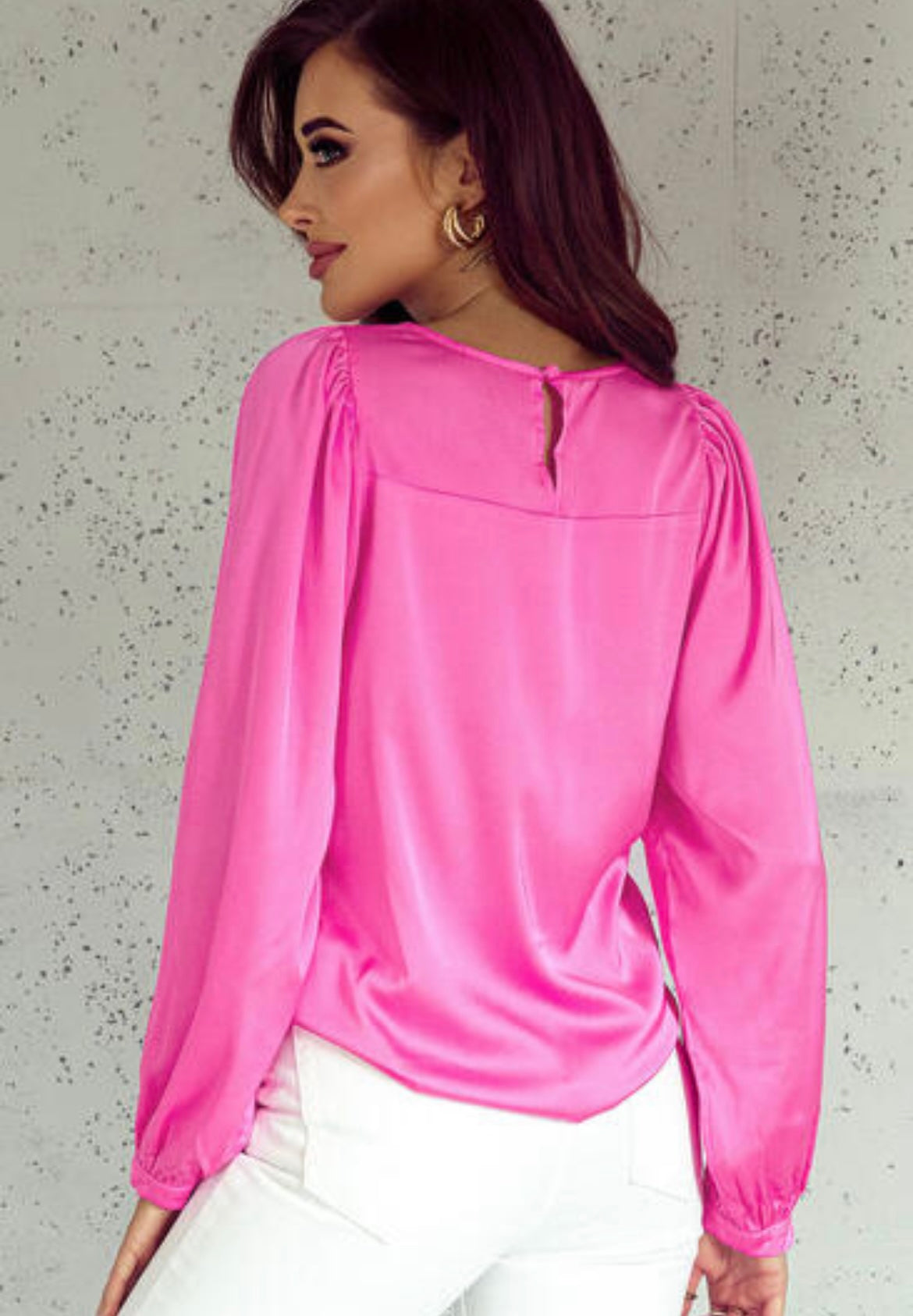 Pink Satin Bouse