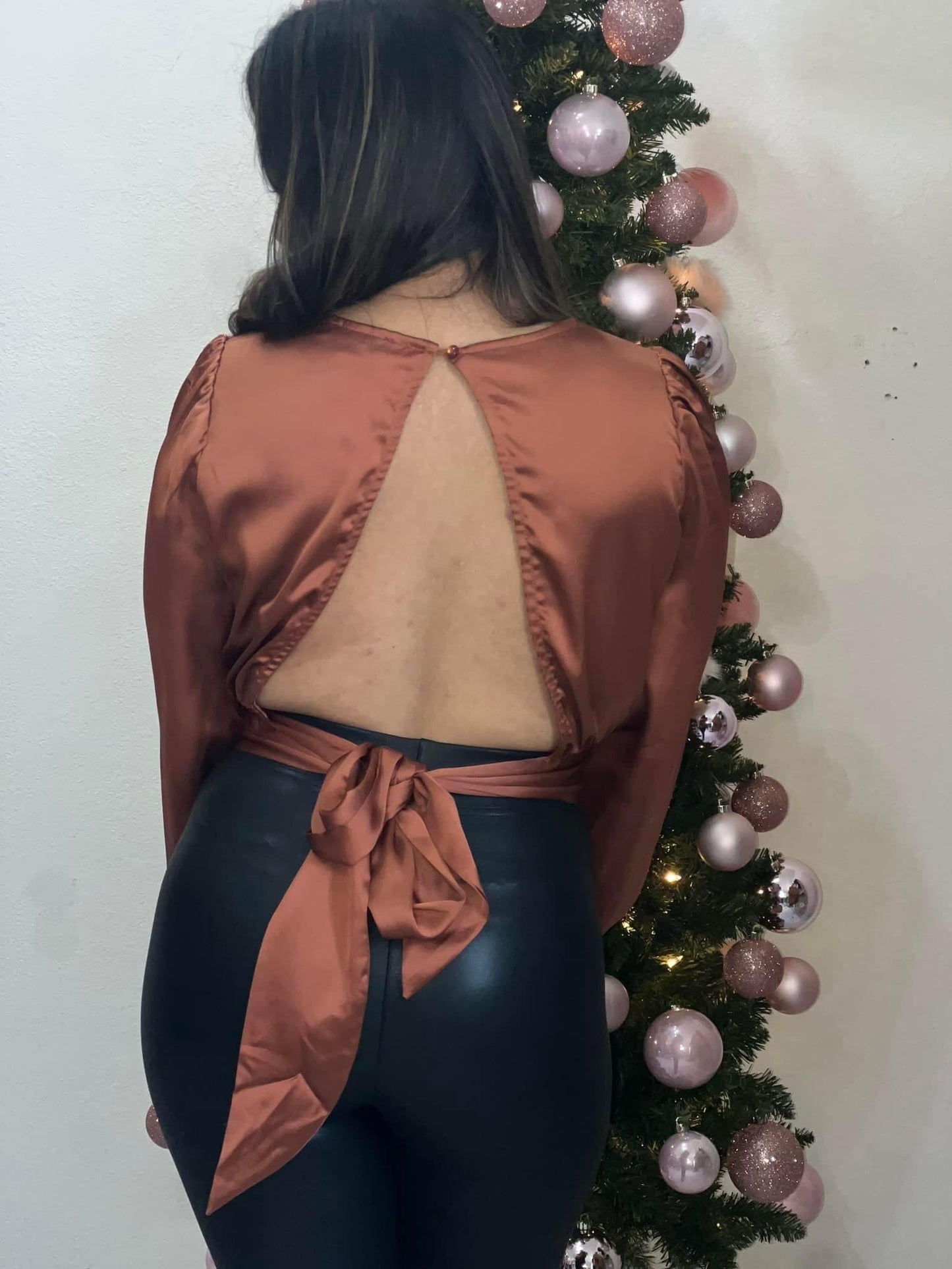 Rust Bareback Blouse