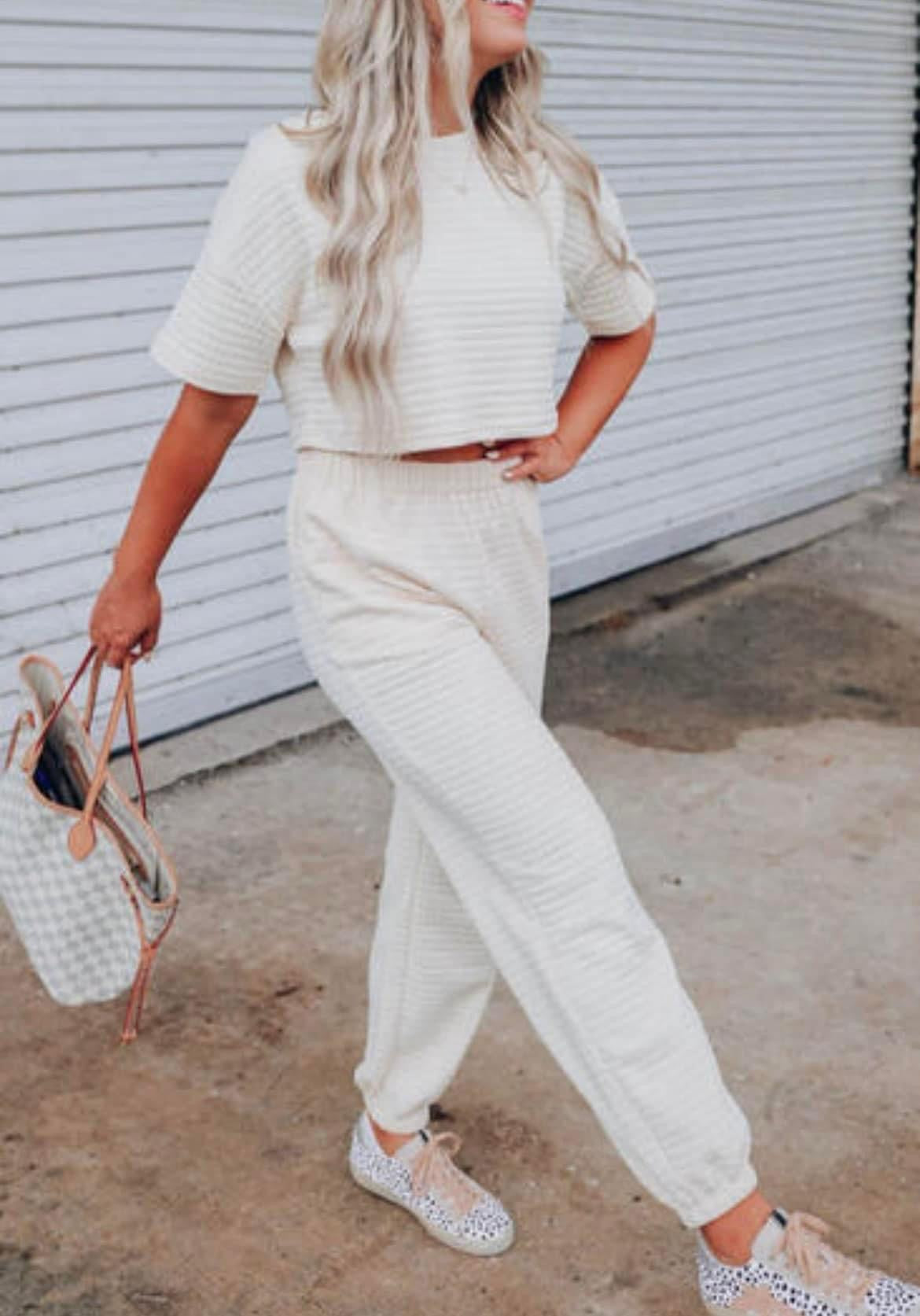 White Lounge Wear Set