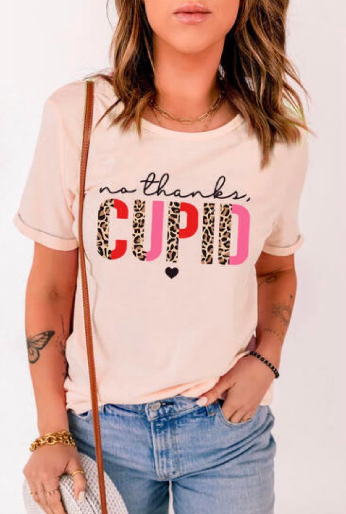 No Thanks Cupid Tee