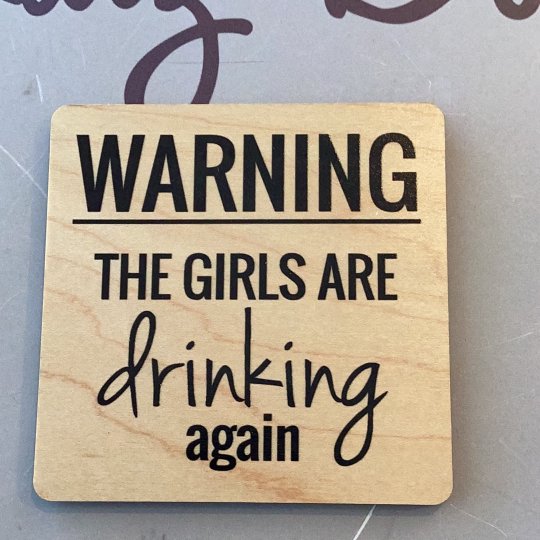 Warning coaster