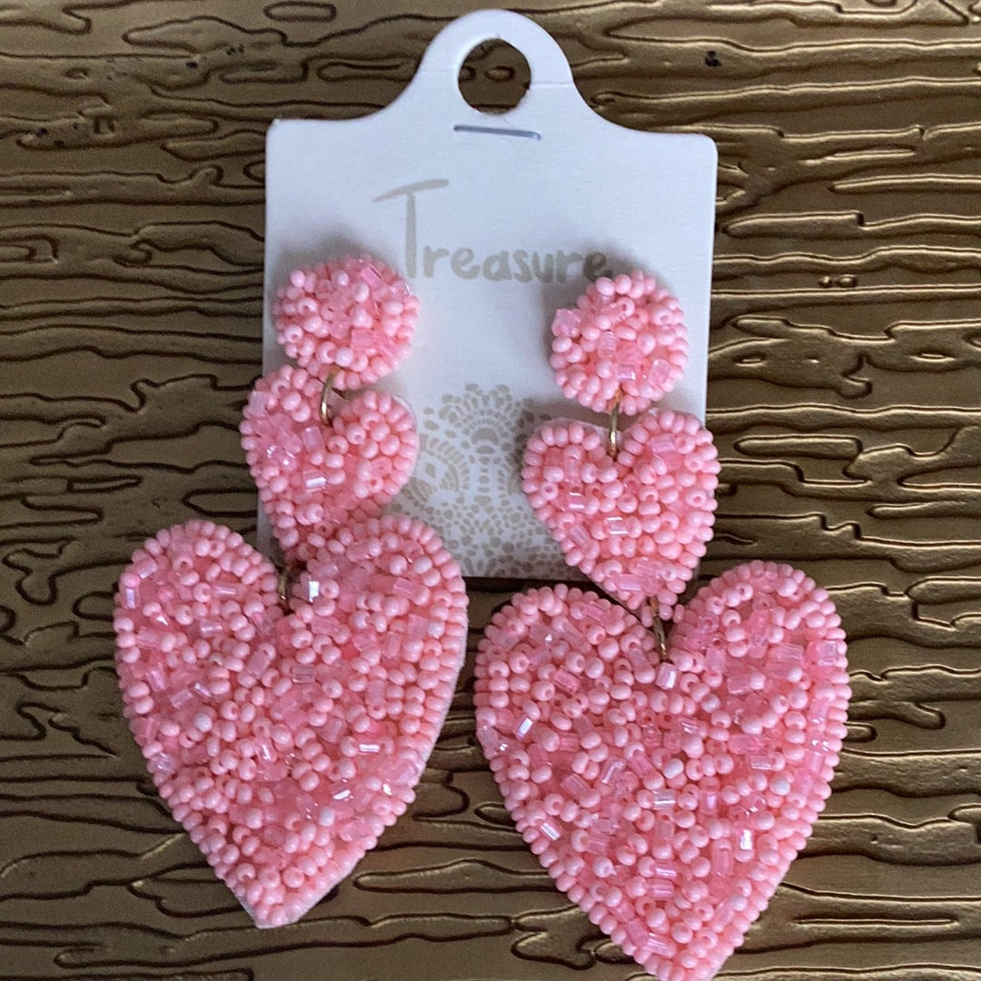 Earrings light pink