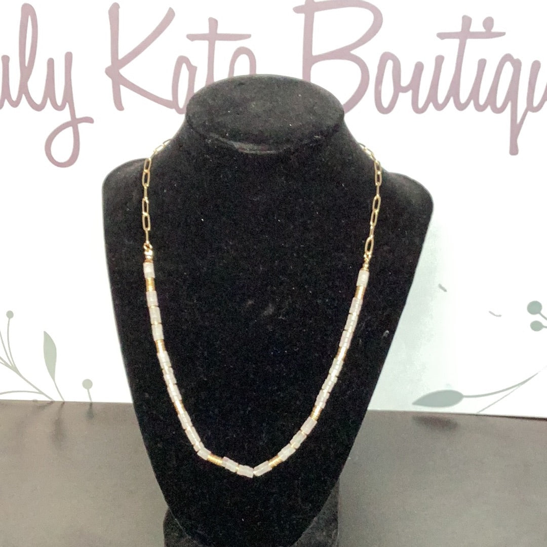 Light pink necklace