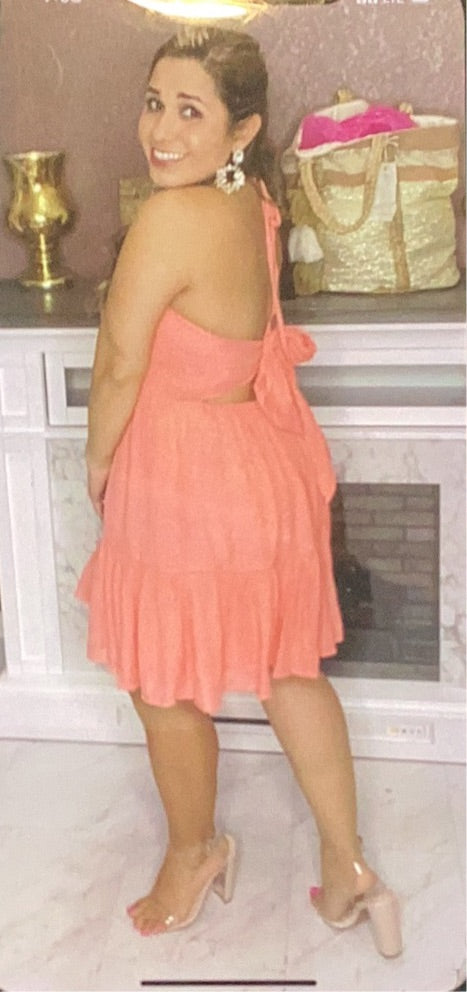 Peach Romper