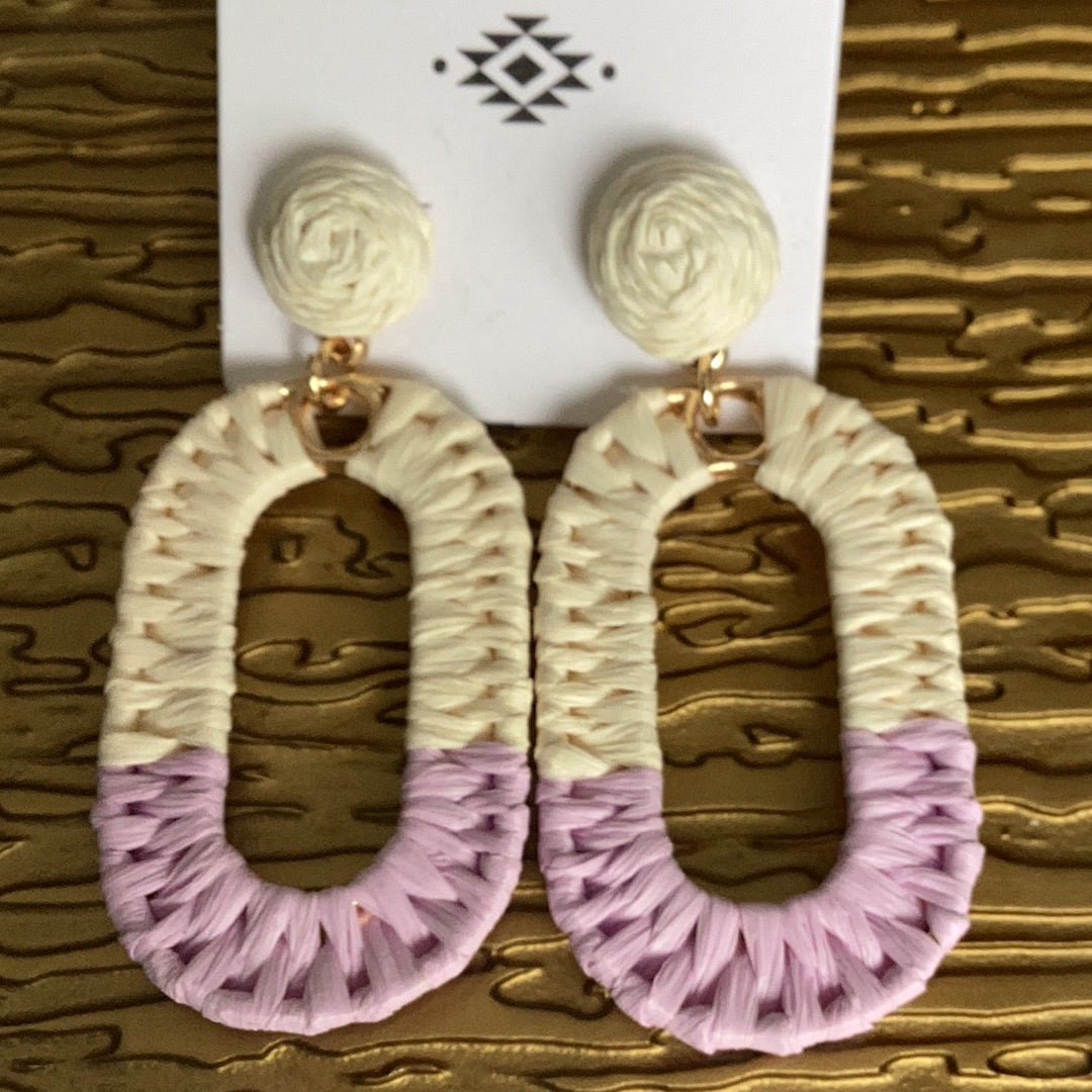 Lavender earrings