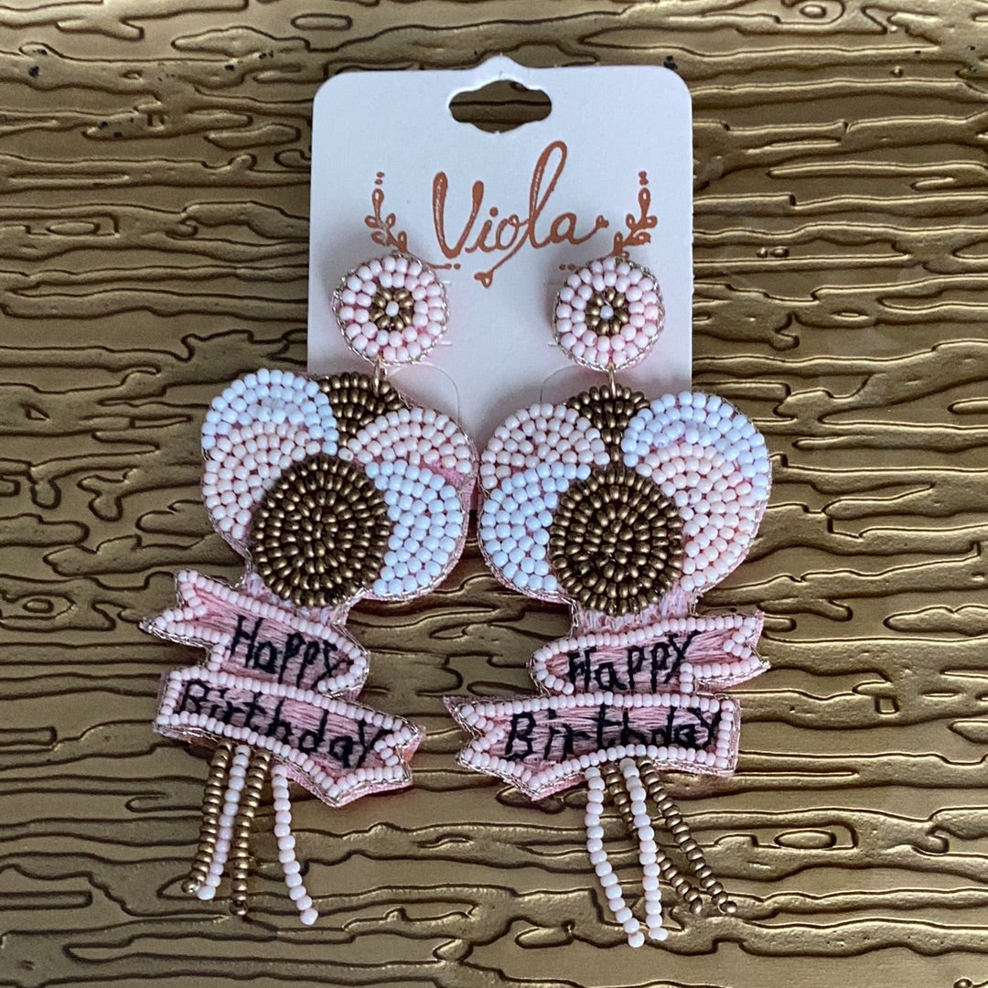 Birthday earrings