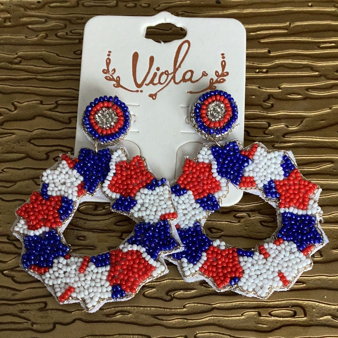 Patriotic earrings