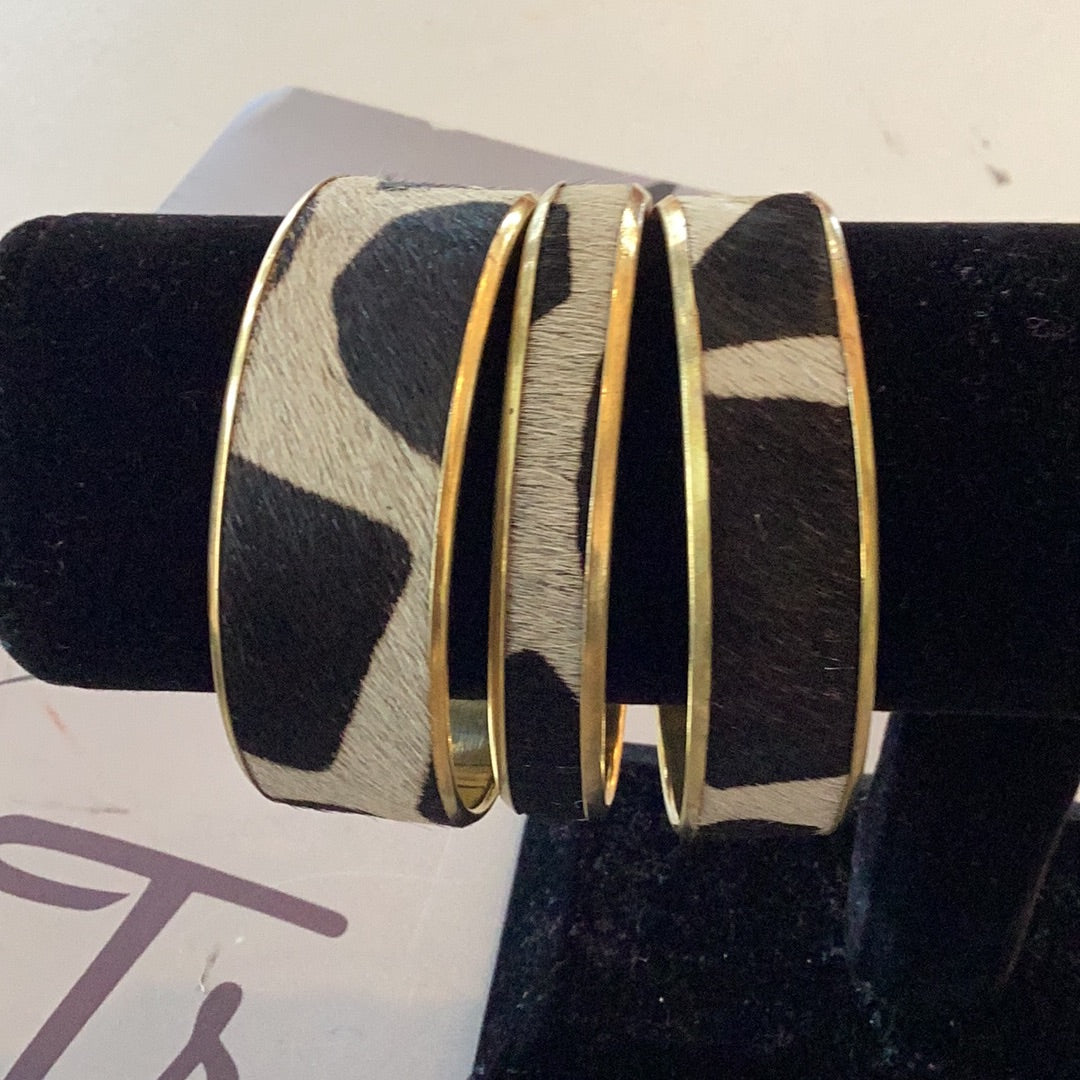 Bangle set animal print