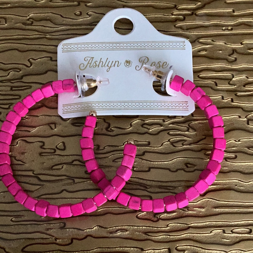 Pink earrings
