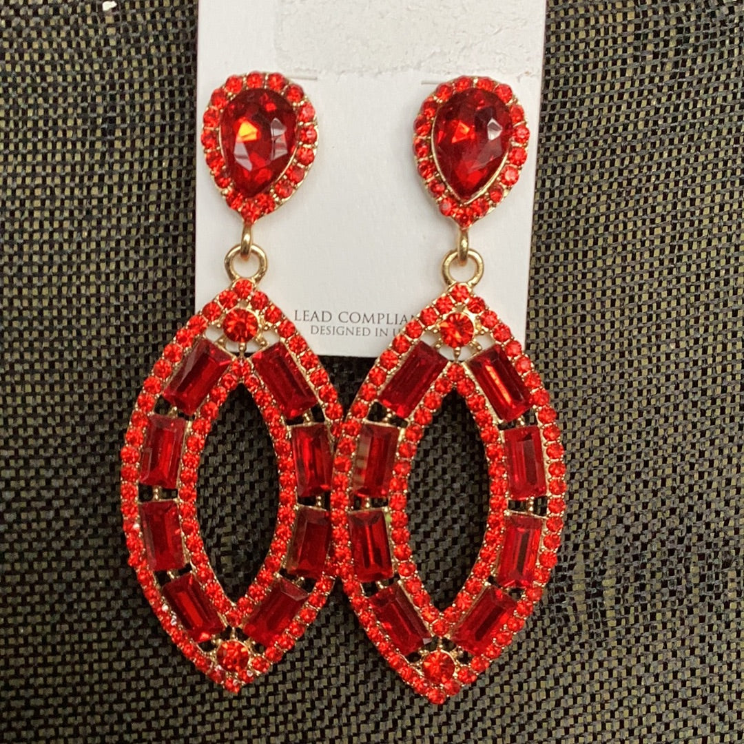 Red earrings