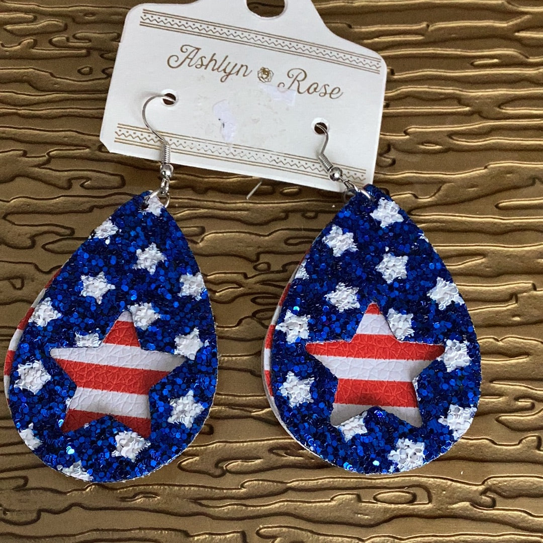 Patriotic earrings
