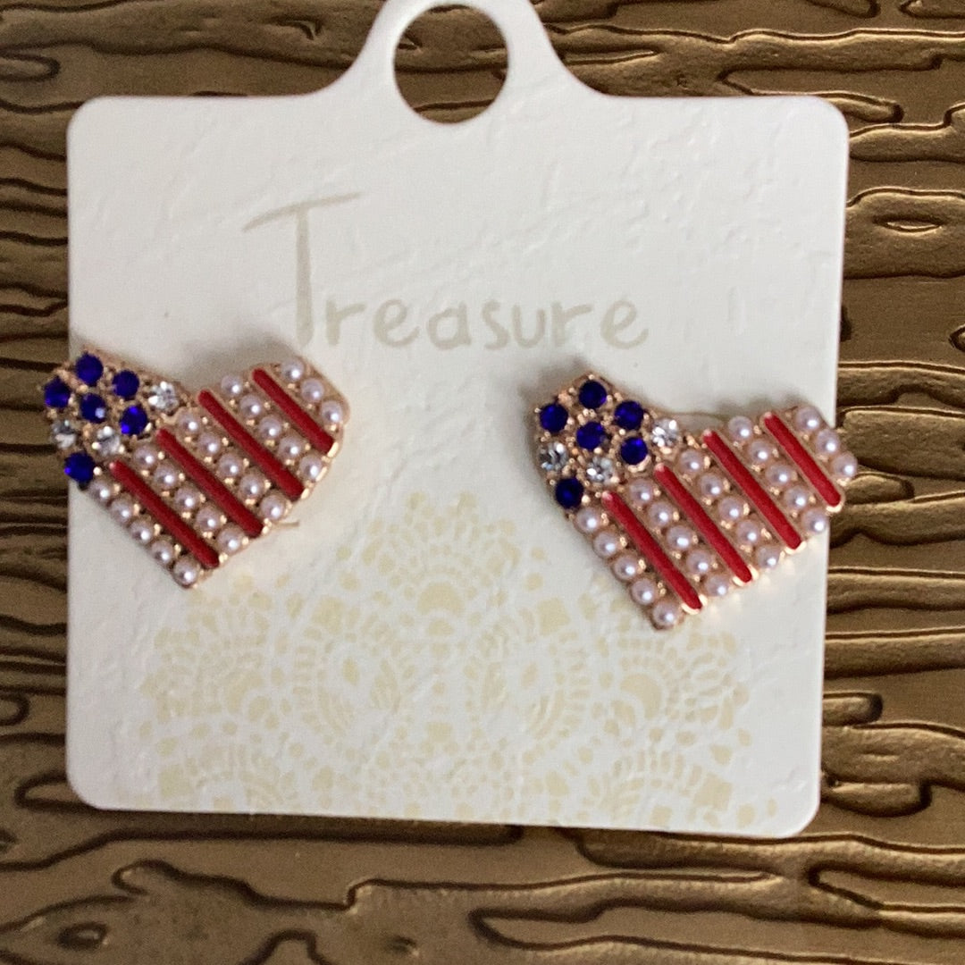 Patriotic earrings