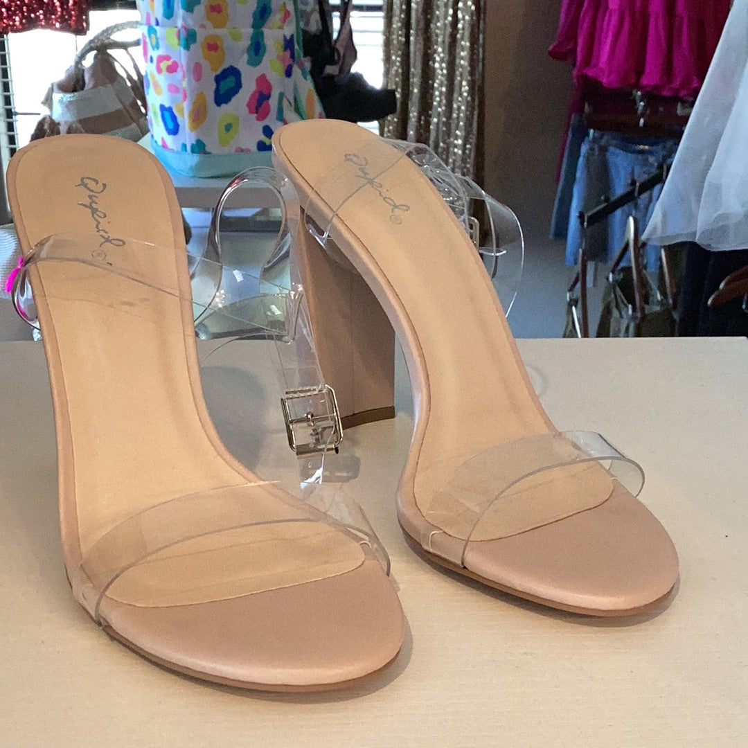 Clear heels