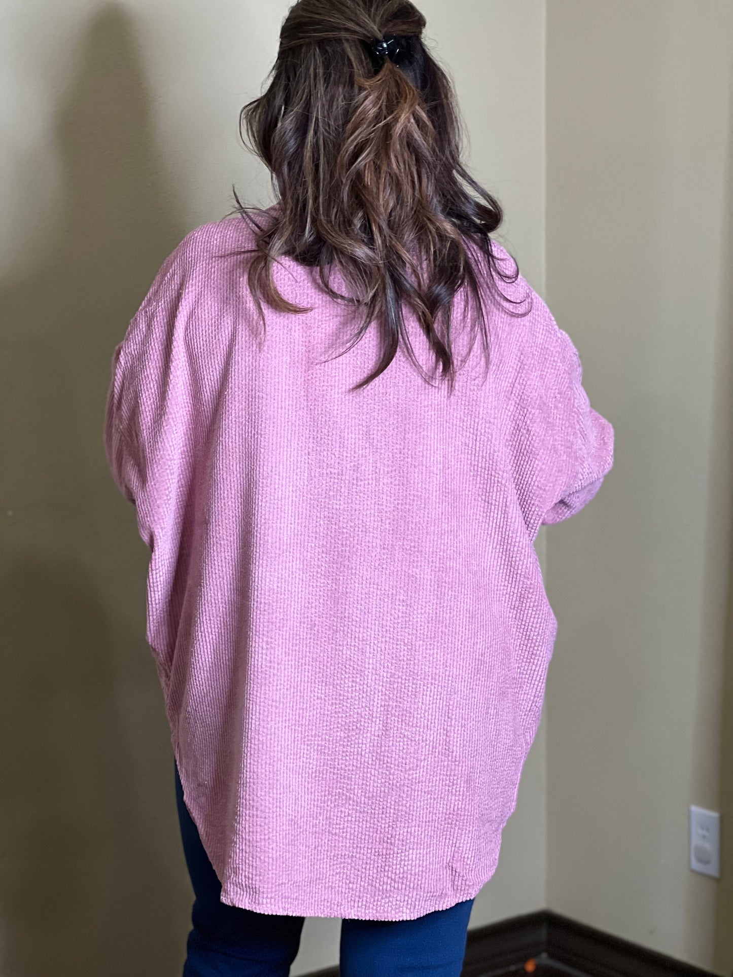 Pink Knit Shacket