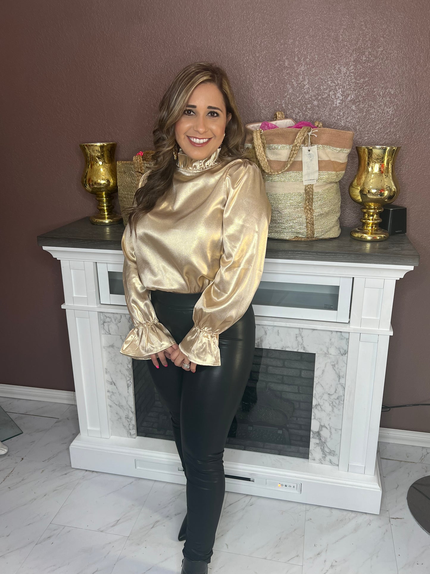 Gold Foiled Blouse
