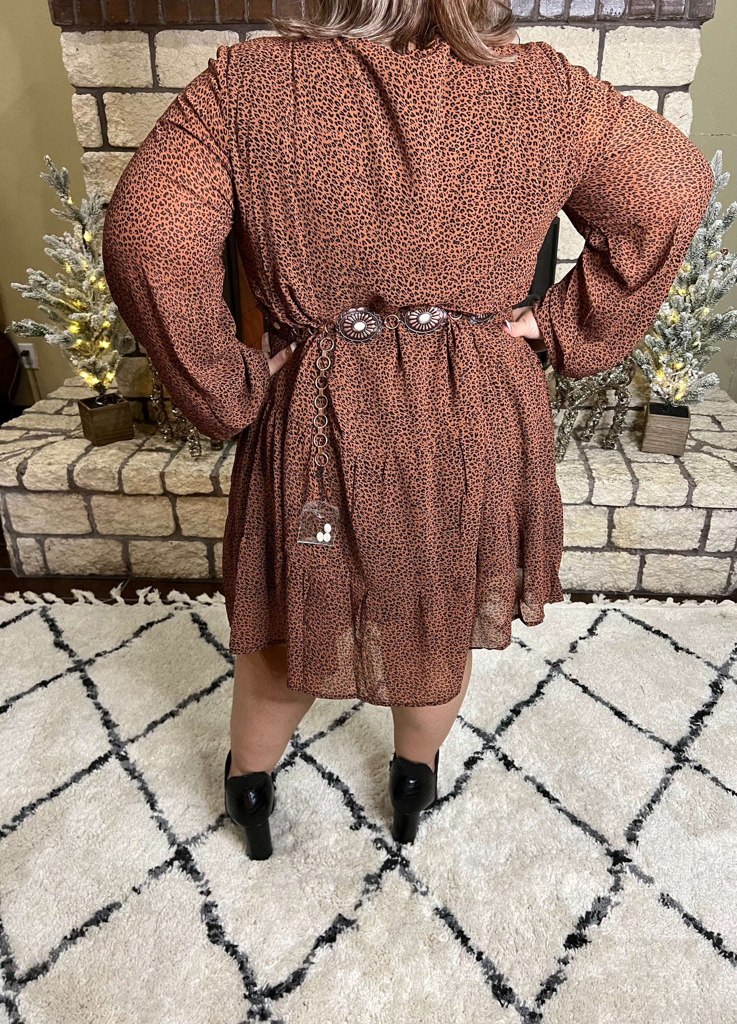 Cheetah Dress plus size