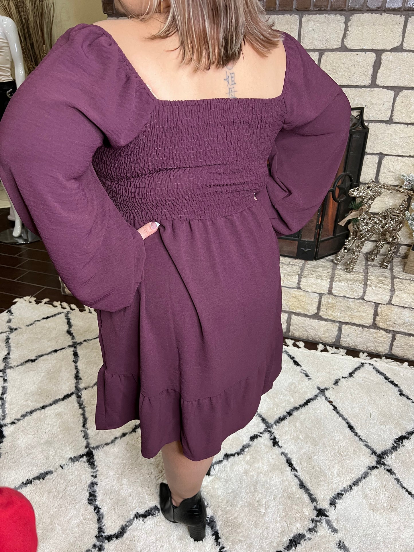 Sexy Plum Dress