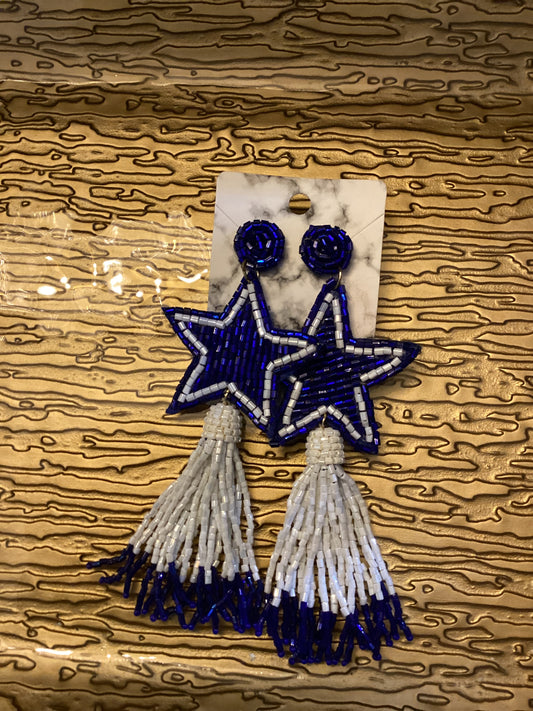 Cowboys Tassel Earrings