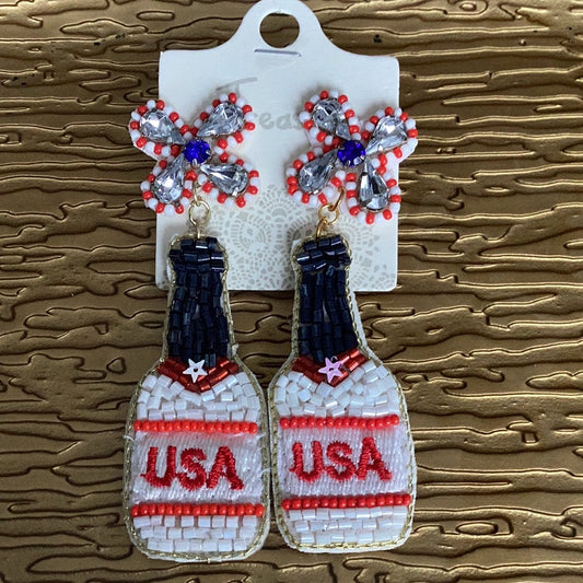 Patriotic earrings