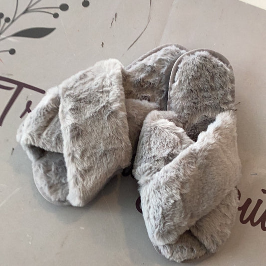 Grey slippers