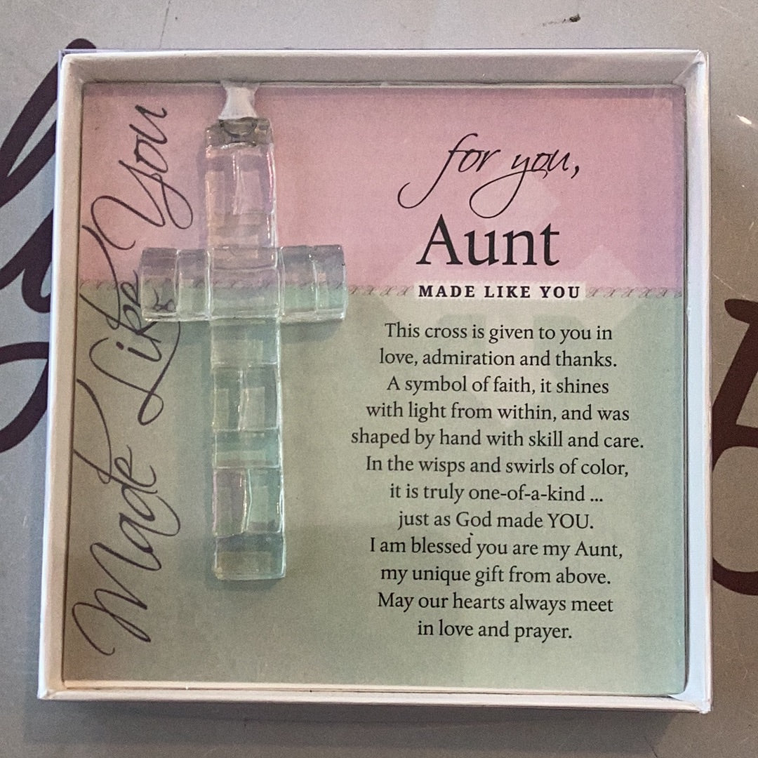 Aunt Cross: Handmade Mosaic Glass
