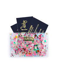 Card holder confetti