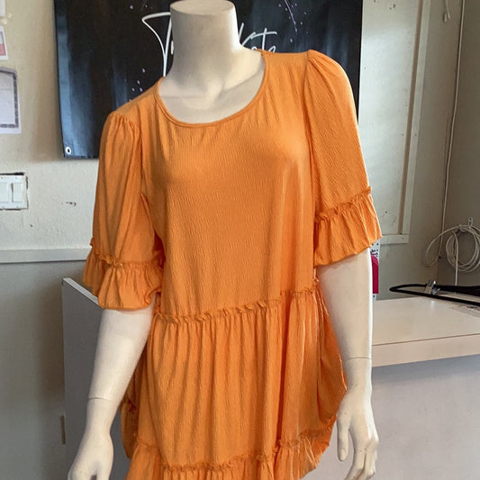 Sunset orange blouse