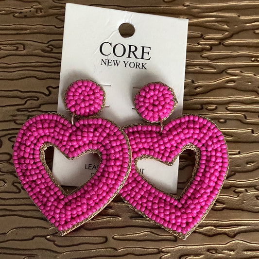 Pink earrings